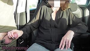 damn, my wife blows her student in public school lot! 😜