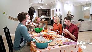 family dinner turns wild with free use fucking by crystal clark and natalie brooks