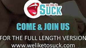 karina grand deep throats before pounding shaved pussy