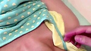 Young and petite Asian cosplayer enjoys spit roast reverse deepthroat with low hanging Sanrio balls