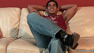 Hot Gay Dude Strips And Wanks