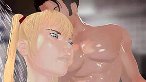 ¡Día de entrenamiento con Shiro y Hotene en follada hentai 3D hardcore!