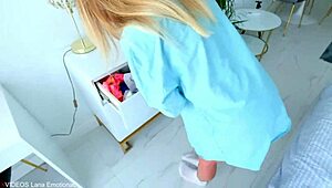 Hot stepsister teases me and lets me cum in her panties