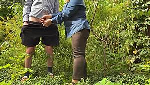Stepmother's Gentle Hands Work Magic in Public! Can You Resist This Chubby MILF?