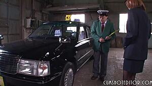 Submissive Japanese Slut Eats Cum In Car