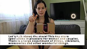 beauty anna unboxes black dildo from funzze toy store