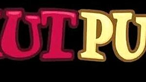 Amber Rayne's asshole gushes BBC cum after anal