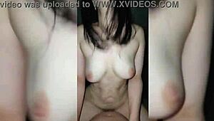 Fuck my stepsister's pussy after sucking and fingering her boobs 😈