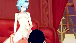 Eula, Rosaria, and Venti dive into wild 3D hentai action in Genshin Impact. What secrets unfold?