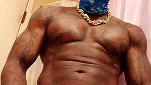 Big Black Hairy Dick Worships Hallelujah Johnson's Daddy