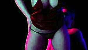 Thicc anime girl strips and fucks in VR