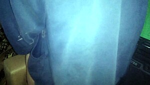 I pull her thong aside and fuck her on the kitchen couch