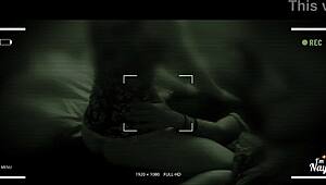 night vision catches my girlfriend riding my friend in secret.