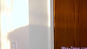 Sexy Petite Blonde Teen Fingering Masturbation Oral Session