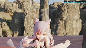 Japanese cum hungry teen craving more!