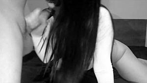 Vizooo69 homemade fucks pussy with huge dildo and sucks cock