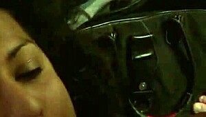 Latina Sucks Monster Cock In Couple Scene