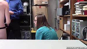 LP Officer Devours Emma Starletto's Sweet Wide-Spread Pussy in Office Encounter