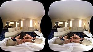 Naughty America VR banging Kendra hard on the couch