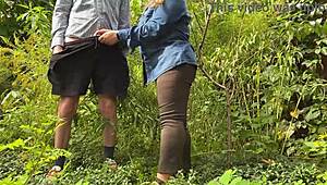 Stepmother's Gentle Hands Work Magic in Public! Can You Resist This Chubby MILF?