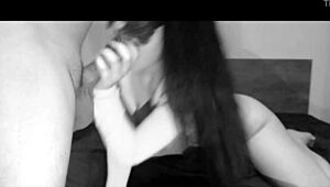 Vizooo69's homemade sexual experience with a big dildo and oral sex
