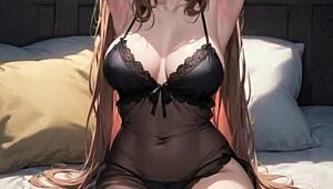 what’s this 3d animated office girl getting from her boss with asmr pussy play?