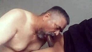omg sucking that black shemale cock 😍