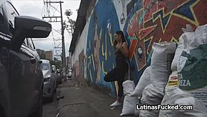 Oil that Latina booty and fuck it properly in the kitchen