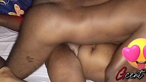 Ebony Couple Shares Intimate Moments In Passionate Bedroom Encounter After Dark
