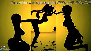 Black Swan and Sparkle Dominate in Cowgirl Position