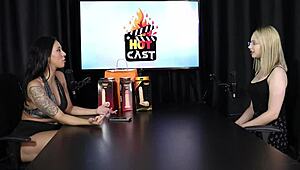 Vivian Lola fulfills wild fetish with sheer red lingerie action.