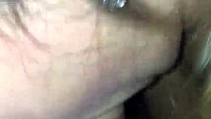 I'm getting sloppy head from this white girl