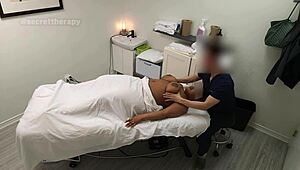 Jessica, the thick black student, loved my special massage! 😍