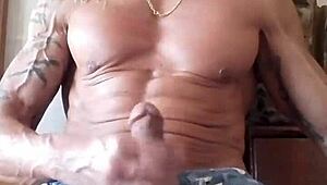 i jerk my big cock to beautiful ejaculation 😈