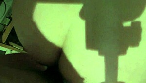 Creampie in my ass from my friend's wife with big tits and orgasm