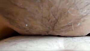 Swollen shaved pussy pumps cock, rubs it, and squirts cum during intense orgasm