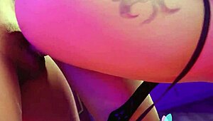 Chinese girl Meng Ruoyu dives into wild fantasy sex with heels on!