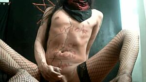 degrading names for this nasty whore ladyboy with long legs