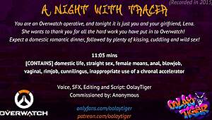 Tracer's erotic audio play: a night to remember