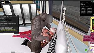 black bull addict fucks interracial whore with creampie and anal