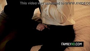 Perv stepdad kongkek hijab stepdaughter Ella Knox