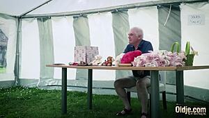 Teen Pussy Sucked And Smashed By Old Cock In Garage!