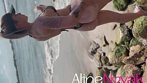 hey, i smeared sunscreen on this hot blonde, but nothing protects her from my hard cock - alinenovak.com