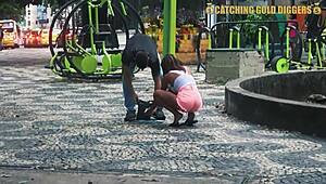 Young Brazilian woman offers her body for money to support herself