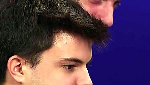 Peculiar doll receives facial and swallows in extreme blowbang.