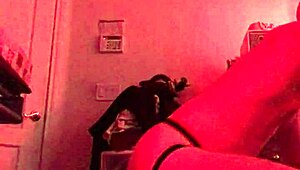 Chastity fags fuck machine dildos hard!