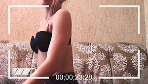 European teen’s fingering session results in ripped clothes