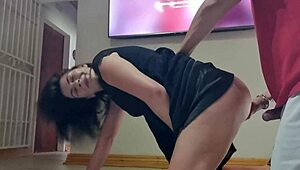 Getting Fucked Hard on Kitchen Floor