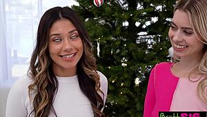 Santa’s Perfect Helpers Xxlayna Marie in Festive Group Fun