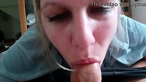 Suck That Big Cock Until I Cum In Your Throat, Rough Deepthroat Action
